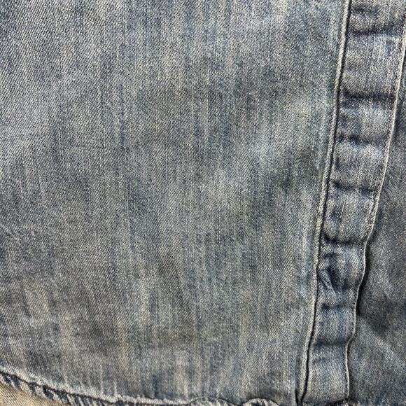 MADEWELL Sz S Courier Denim Dress Shirtdress Lauryn Wash Blue Relaxed Fit Casual - Picture 7 of 16